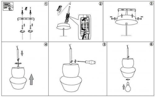 Светильник подвесной Ideal Lux ZENO SP1 SMALL TRASPARENTE (003108) (81411)