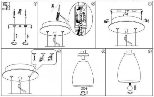 Светильник подвесной Ideal Lux EVA SP1 SMALL FUME (101101) (81193)