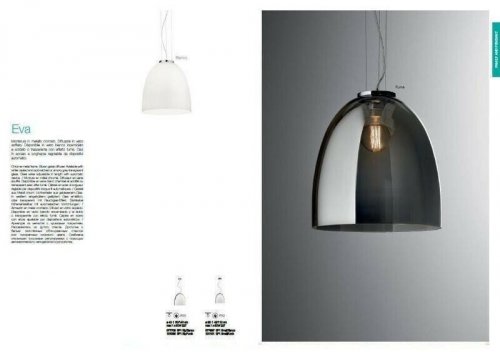 Светильник подвесной Ideal Lux EVA SP1 SMALL FUME (101101) (81193)