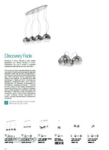 Подвесной  светильник  Ideal  Lux  DISCOVERY  FADE  SB4  BIG  (149561)  (93813)