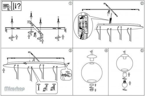 Подвесной  светильник  Ideal  Lux  DISCOVERY  FADE  SB4  BIG  (149561)  (93813)