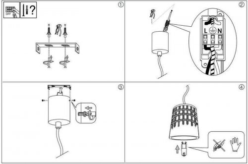 Подвесной светильник Ideal Lux COGNAC-1 SP1 (166988) (13123)