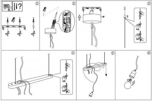 Підвісний світильник Ideal Lux ELECTRIC SP4 (176352) (13040)