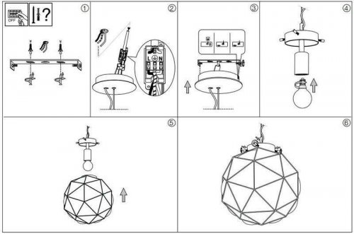 Подвесной  светильник  Ideal  Lux  MAGLIE  SP1  D45  (159263)  (13384)