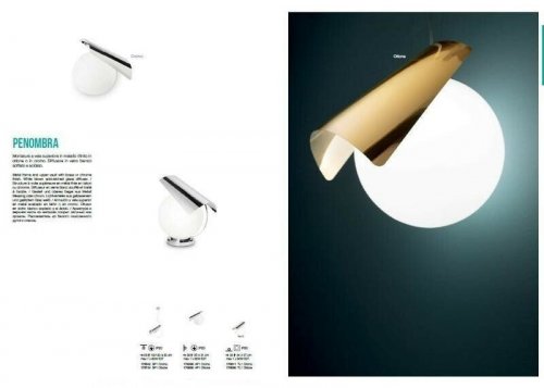 Підвісний світильник Ideal Lux PENOMBRA SP1 OTTONE (176734) (23208)