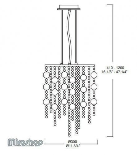 Підвісний світильник Ideal Lux EVASIONE SP4 (062211) (48477) 