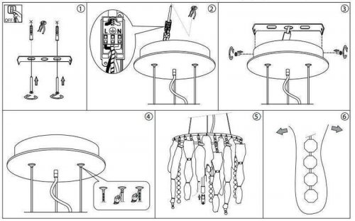 Підвісний світильник Ideal Lux EVASIONE SP4 (062211) (48477) 
