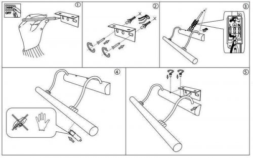 Підсвічування для картин Ideal Lux MIRROR-10 AP4 CROMO (017303) (48714)