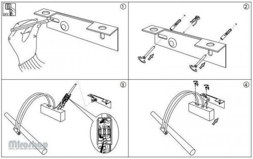 Настінний світильник Ideal Lux BOW AP114 BIANCO (137612) (96697)