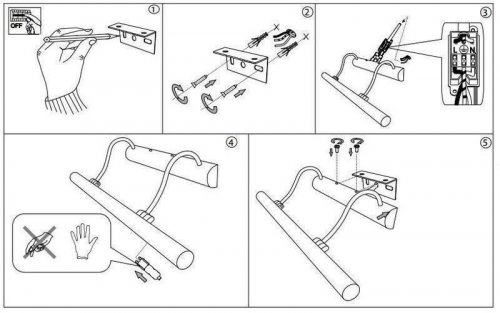 Підсвічування для картин Ideal Lux MIRROR-10 AP4 BRUNITO (017310) (48713)