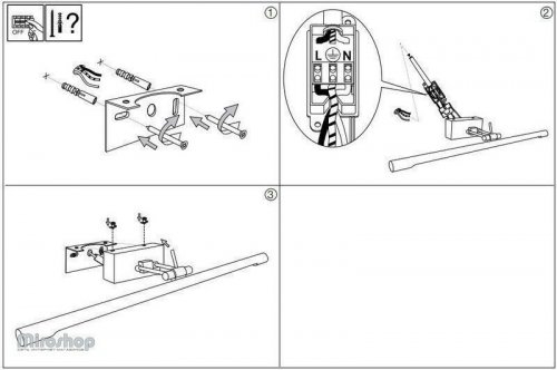 Настінний світильник Ideal Lux MIRROR-51 AP60 CROMO (143859) (93988) 