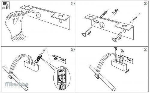 Настінний світильник Ideal Lux BOW AP66 BIANCO (137605) (96730)