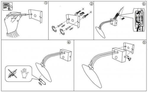 Підсвічування для картин Ideal Lux MIRROR-20 AP2 OTTONE (031507) (48717)