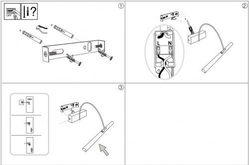 Підсвічування Ideal Lux BONJOUR AP1 SMALL BIANCO (199894) (23086)