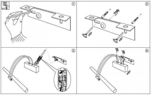 Підсвічування для картин Ideal Lux BOW AP114 CROMO (007021) (48301)