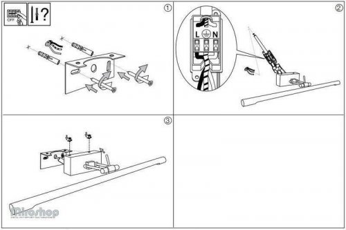 Настенный  светильник  Ideal  Lux  MIRROR-51  AP75  CROMO  (143842)  (93990)