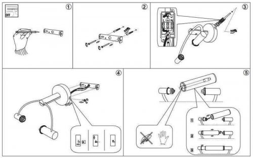 Підсвічування для картин Ideal Lux ARCO AP1 BRUNITO (008929) (48265)