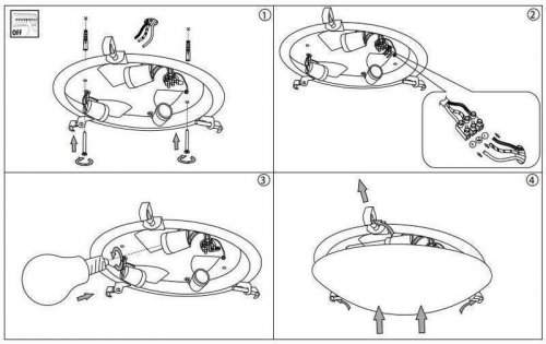 Светильник потолочный Ideal Lux SIMPLY PL3 (007984) (48913)