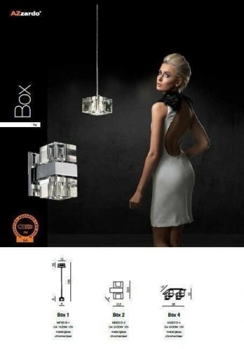 Подвесной светильник Azzardo AZ0036 Box 1 (MP8516-1-CH-CL) (15936)