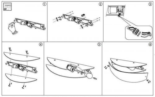 Потолочный светильник Ideal Lux ALI AP2 (026558) (48253)