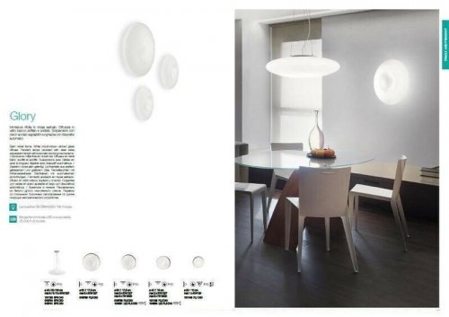 Потолочный  светильник  Ideal  Lux  GLORY  PL1  D30  (101149)