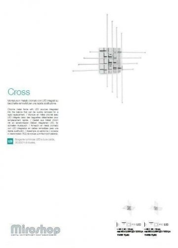 Стельовий світильник Ideal Lux CROSS PL360 (114750) 