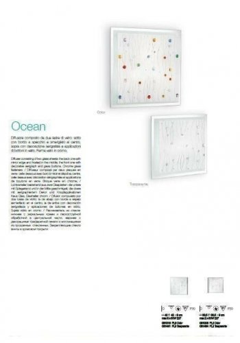 Стельовий світильник Ideal Lux OCEAN PL3 TRASPARENTE (081441) (67542)
