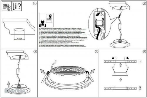 Стельовий світильник Ideal Lux GROOVE FI1 30W ROUND 4000K (147680) (94259) 