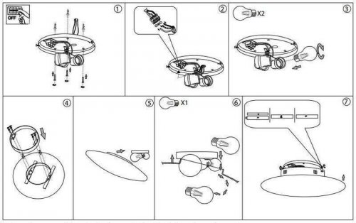 Світильник стельовий Ideal Lux GLORY PL3 D50 (019758) (48542) 