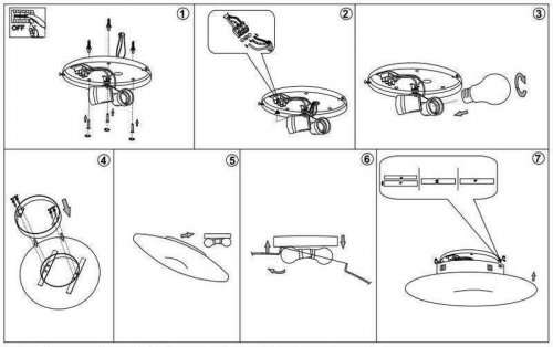 Світильник стельовий Ideal Lux GLORY PL2 D40 (101132) (81223) 