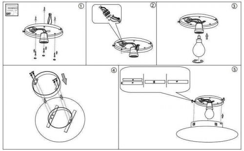 Світильник стельовий Ideal Lux SMARTIES CLEAR PL1 D33 (035543) (48921)