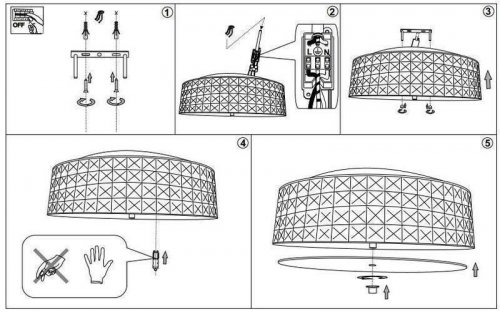 Потолочный светильник Ideal Lux ROMA PL4 (093093) (81364)