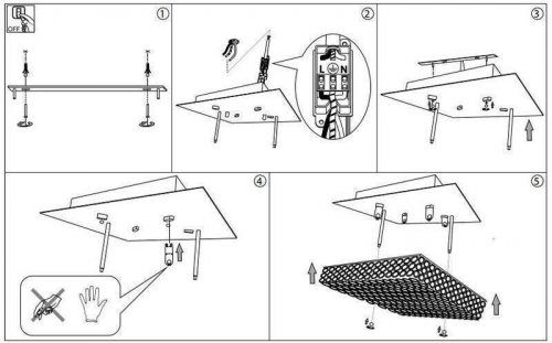 Потолочный светильник Ideal Lux ADMIRAL PL4 (080338) (56159)