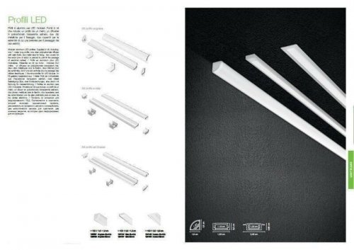 Настенно-потолочный светильник Ideal Lux PROFILO STRIP LED ANGOLARE ALLUMINIO (126531)