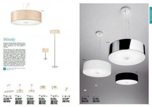 Стельовий світильник Ideal Lux WOODY PL5 WOOD (090863) (67597)