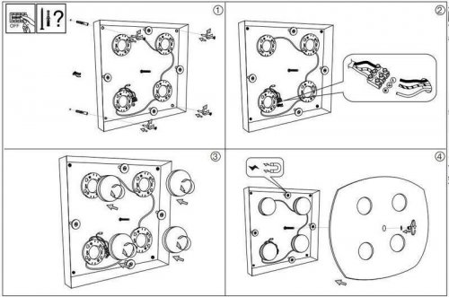 Стельовий світильник Ideal Lux MITO PL4 BIANCO (175706) (13234)