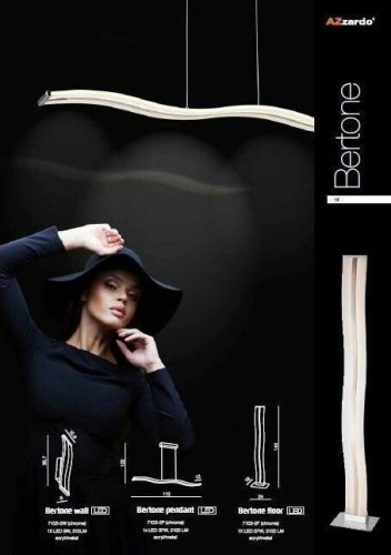 Подвесной светильник Azzardo AZ1290 Bertone (7103-2P-CH) (15637)