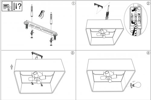 Стельовий світильник Ideal Lux RITZ PL4 D60 (152912) (23277)