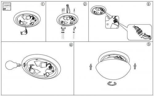 Светильник  потолочный  Ideal  Lux  RING  PL3  (045733)  (46208)