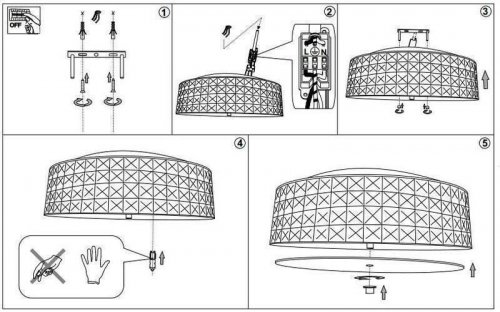 Стельовий світильник Ideal Lux ROMA PL9 (087863) (67575)
