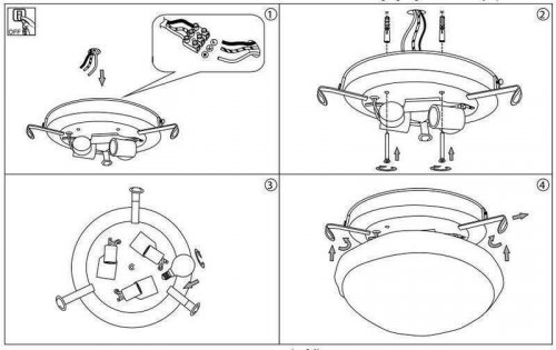 Світильник стельовий Ideal Lux DONY PL3 (019635) (48411) 
