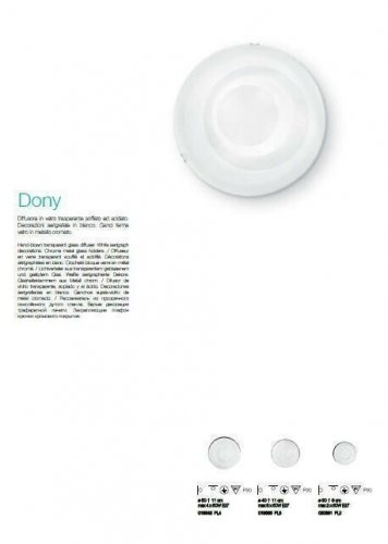 Світильник стельовий Ideal Lux DONY PL3 (019635) (48411) 