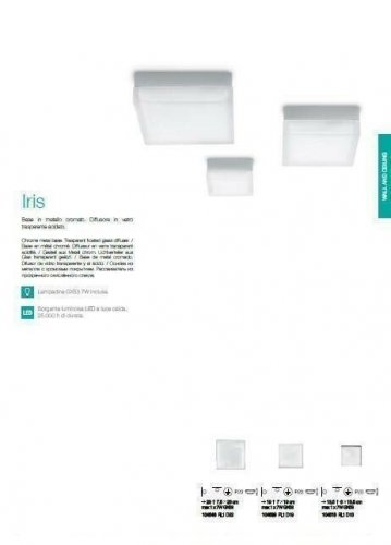 Стельовий світильник Ideal Lux IRIS LED PL1 D22 (104546)