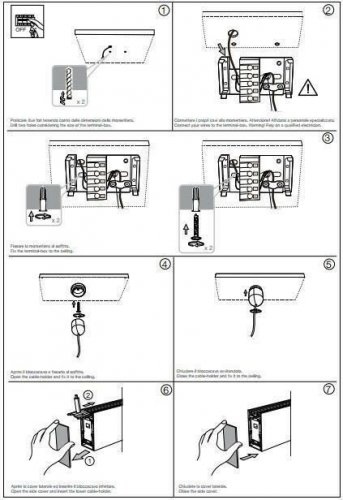 Потолочный  светильник  Ideal  Lux  FLUO  WIDE  1200  4000K  BLACK  (192505)