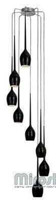 Подвесной светильник Azzardo AZ0159 Izza 8 (shiny black) (MD1288A-8-SBK) (15349)