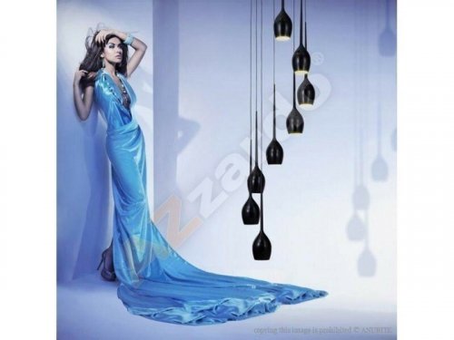 Подвесной светильник Azzardo AZ0159 Izza 8 (shiny black) (MD1288A-8-SBK) (15349)