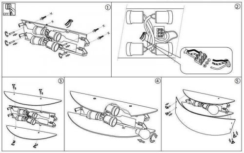 Потолочный светильник Ideal Lux ALI PL4 (026565) (48254)