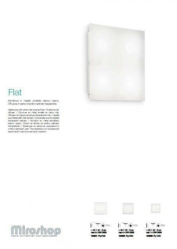 Стельовий світильник Ideal Lux FLAT PL4 D30 (134895) (94028)