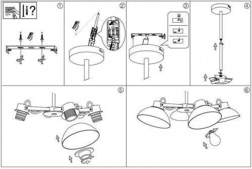 Люстра Ideal Lux TITTI PL6 (157160) (13228)