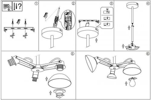 Люстра Ideal Lux TITTI PL3 (157146) (13110)